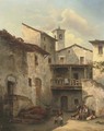 A courtyard in an Italian village - Felice A. Rezia