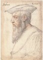 Portrait of Andrea Doria in profile to the left, wearing the order of the Golden Fleece - Federico Zuccaro