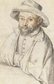 Portrait of a bearded man seated at a table - Federico Zuccaro