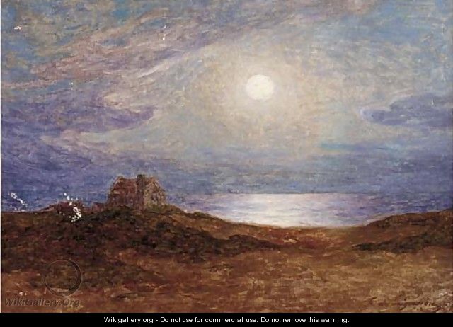 Clair de lune sur la cate de Croisic - Ferdinand Loyen Du Puigaudeau