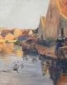 A Dutch Town On A Canal - Ferdinand Kruis