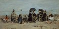 Trouville Scene de plage - Eugène Boudin