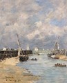 Trouville Les jetees Maree basse - Eugène Boudin