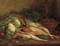 Nature morte aux legumes et aux poissons - Eugène Boudin