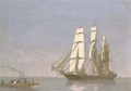 Marine, voiliers en mer - Eugène Boudin