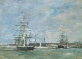 Le Havre Un bassin - Eugène Boudin