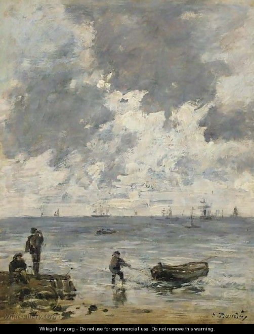 Le Havre La mer au soleil couchant - Eugène Boudin