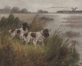 Spaniels hunting duck - Eugene Petit