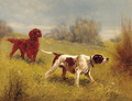 A pointer and a setter on the scent - Eugene Petit