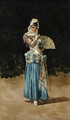Woman in Spanish Dress and Madador - Eugenio Lucas Villamil