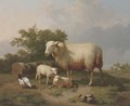Sheep in a rural landscape - Eugène Verboeckhoven