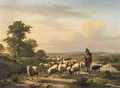Leading the flock over the heath - Eugène Verboeckhoven