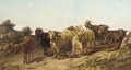 Goats and sheep in a rough terrain - Francesco Simonini
