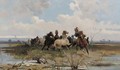Herding wild horses in the Roman campagna - F. Ciotta