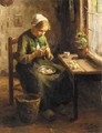 Peeling potatoes - Evert Pieters