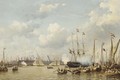 A regatta on the IJ, Amsterdam - Everhardus Koster