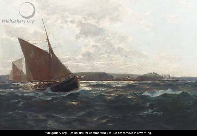Fisherboote vor der englischen Kanalkutste - Erwin Carl Wilhelm Gunther