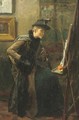 Girl in an atelier - Ernest Sigismund Witkamp