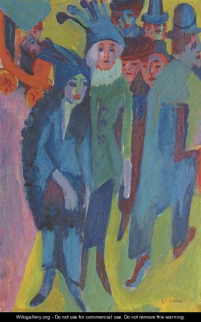 Strassenszene - Ernst Ludwig Kirchner