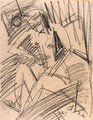 Sich waschendes nacktes Mdchen - Ernst Ludwig Kirchner