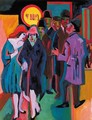 Nachtliches Strassenbild - Ernst Ludwig Kirchner