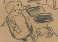 Kind mit Kinderwagen - Ernst Ludwig Kirchner