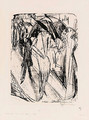 Dame im Regen - Ernst Ludwig Kirchner