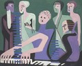 Cantatrice au piano or Pianistin - Ernst Ludwig Kirchner