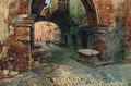 A Roman backstreet - Ettore Roesler-Franz