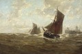 Sailing vessels setting out - Erwin Carl Wilhelm Gunther