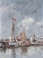 Yachts dans le bassin de Deauville - Eugène Boudin