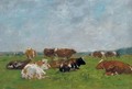 Vaches au paturage - Eugène Boudin