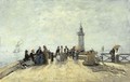 Honfleur, la jetee - Eugène Boudin