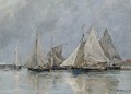 Barques de peche aA  Trouville - Eugène Boudin