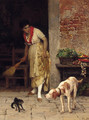 The doorstep encounter - Eugene de Blaas