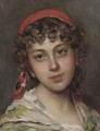 Portrait of a young girl - Eugene de Blaas