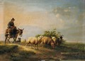 A shepherd and his flock - Eugène Verboeckhoven