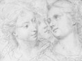 Three studies of female heads - Ercole Procaccini Il Giovane