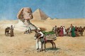 A vegetable seller before the Sphinx, Egypt - Enrico Tarenghi