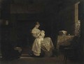 Mother Nursing a Child in an Interior - Enoch Wood Perry