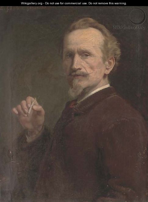 A Whiff, self-portrait of the artist - Ernest Gustave Girardot