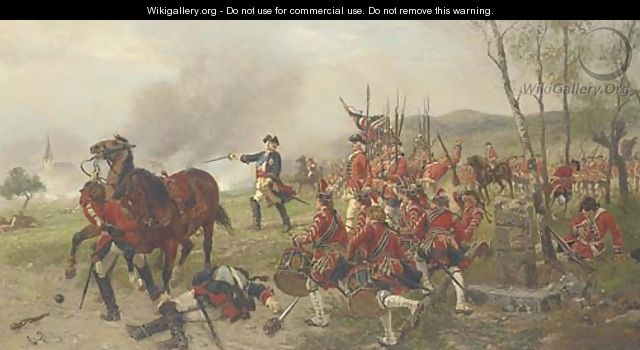 George II at the Battle of Dettingen 