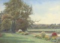 The canon's garden, Salisbury - Ernest Arthur Rowe