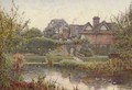 Across the moat, Great Langley Manor - Ernest Arthur Rowe