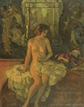 An interior with a nude - Ernst Liebermann