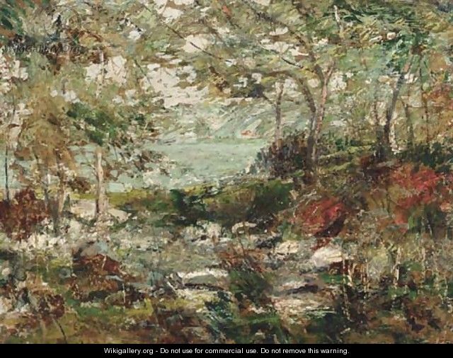Trees and Rocks - Ernest Lawson