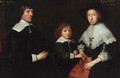 A group portrait of Richard Jocelyn (d.1625) - English School