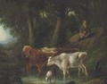 A rest at the watering hole - English School