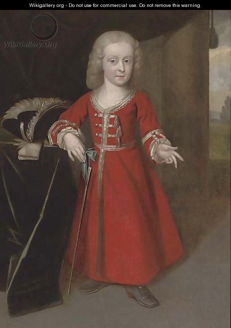 Portrait of Sir Carnaby Haggerston as a boy - English School