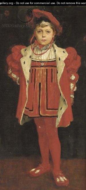 Portrait of a boy, thought to be Prince Edward of York - English School